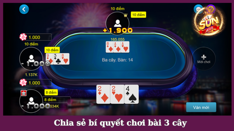 Bí quyết áp dụng cách chơi bài 3 cây chuyên nghiệp