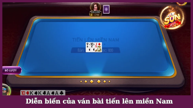 Diễn biến ván bài tiến lên miền Nam tại Sunwin