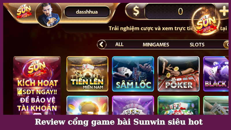 Review cổng game bài Sunwin đang thịnh hành