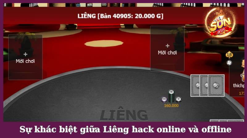 Sự khác biệt giữa dạng bài Liêng hack online và offline